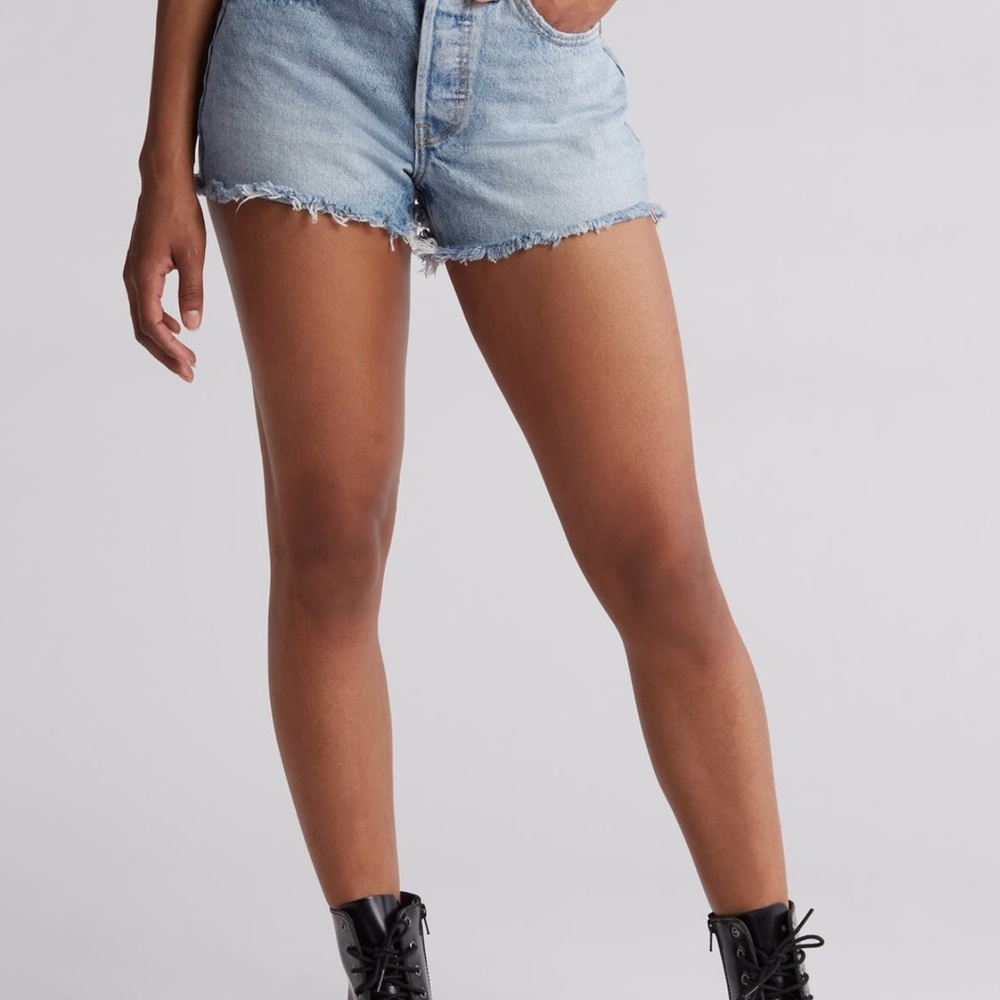 Levi's Light Blue Jean Shorts